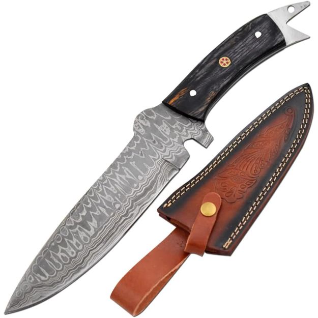 Turkey Creek Trading Company Inc.: Old Ram Handmade Full Tang Real Damascus  Steel Skinner Knife