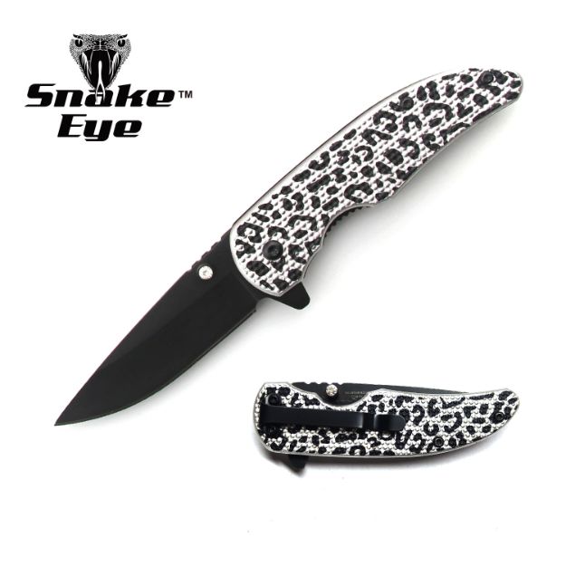 Turkey Creek Trading Company Inc.: Snake Eye Gothic Design Spring Assist  Knife 5 Closed