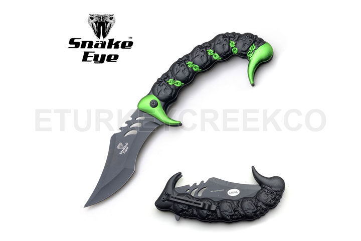 Turkey Creek Trading Company Inc.: Snake Eye Tactical Fancy Spring Assisted  Knife(SE-2001-1)