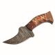 Old Ram Handmade Full Tang Real Damascus Steel Skinner Knife