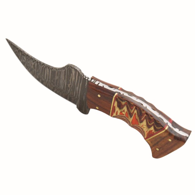 Old Ram Handmade Full Tang Real Damascus Steel Skinner Knife