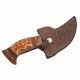 Old Ram Handmade Full Tang Real Damascus Steel Skinner Knife