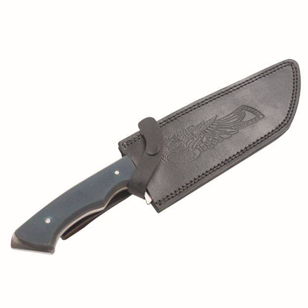 Old Ram Handmade Full Tang Hunting Knife With Leather Sheath