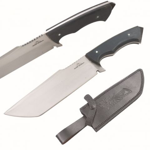 Old Ram Handmade Full Tang Hunting Knife With Leather Sheath