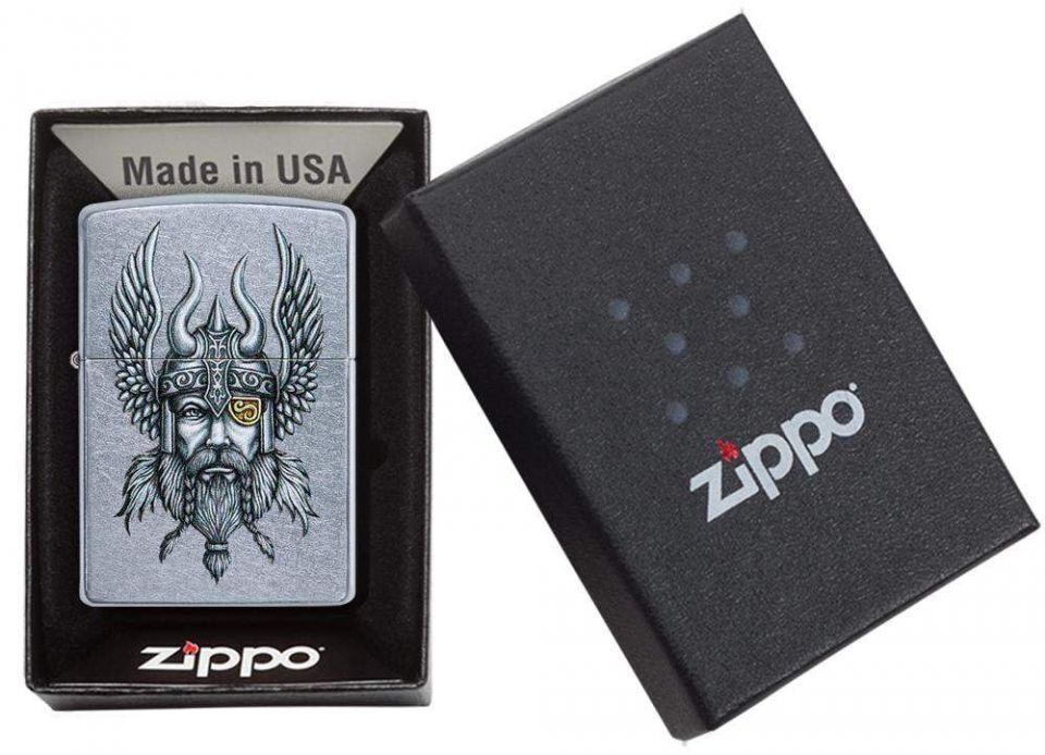Zippo Viking Warrior Design Lighter 29871