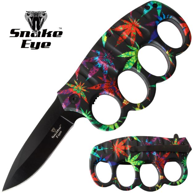 Snake Eye Tactical Spring Assist Knuckle Knife SE-5273-D