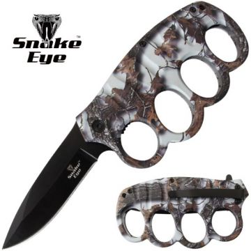 Snake Eye Tactical Spring Assist Knuckle Knife SE-5273-B