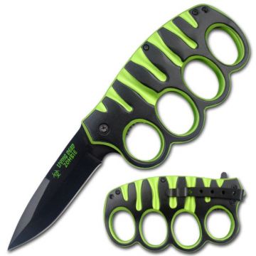" Zombie Hunter " Knuckle Knife Black Stainless Steel Blade 5"