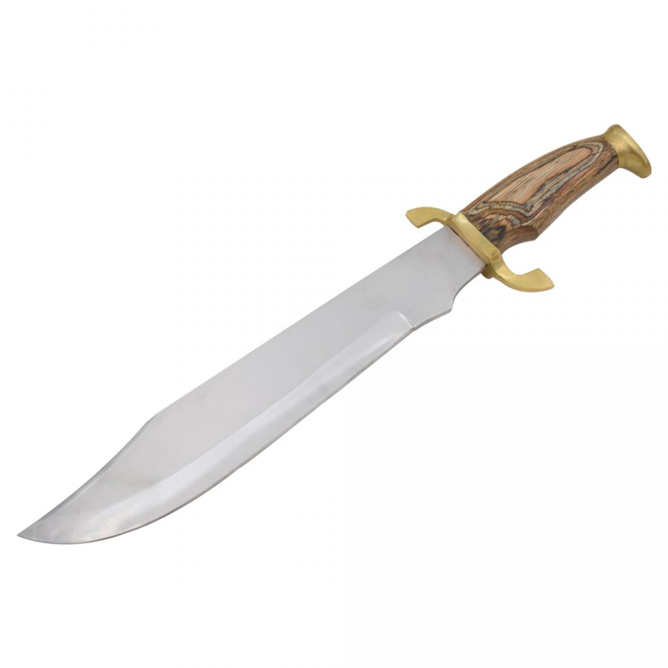 Old Ram Handmade Bowie Hunting Knife Natural Wood Handle OR-6076