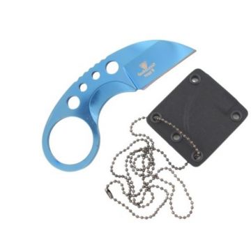 Snake Eye Tactical Neck Blue Finish Knife