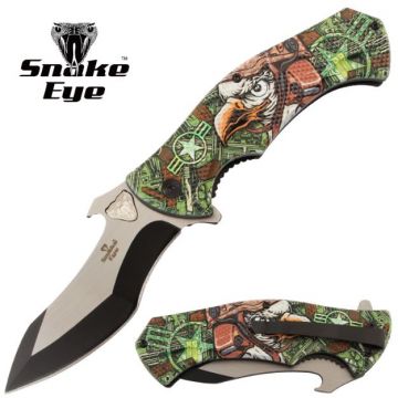 Snake Eye Tactical Spring Assist Pocket Knife SE-5290U