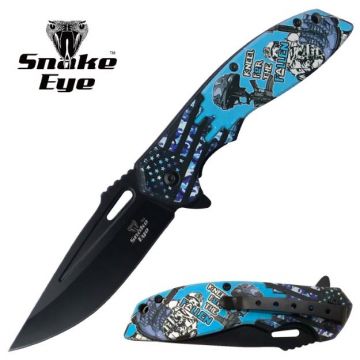 Snake Eye Tactical H3 Spring Assist knife Troop Handle SE-5276-H3