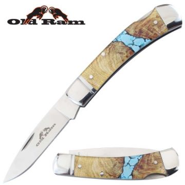  RG-213 Handmade Damascus Steel 17 Inches Bowie Knife -  Beautiful Lamb Horn Handle with Damascus Steel Bolsters : Sports & Outdoors