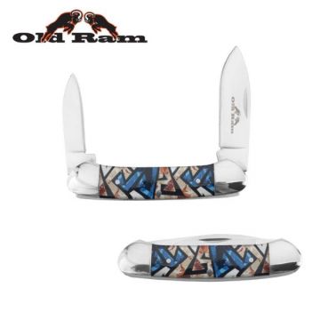 Old Ram Trapper 2 Blade Manual Folding Knife ( 5320-7)