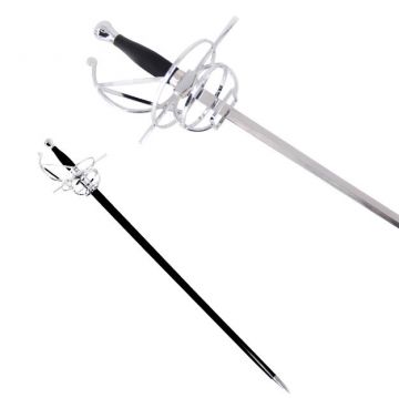 Medieval Warrior Fencing Rapier Spiral Swept Hilt Sword SE-5919SL