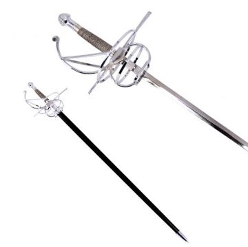 Medieval Warrior Fencing Rapier Spiral Swept Hilt-Sword SE-5920SL