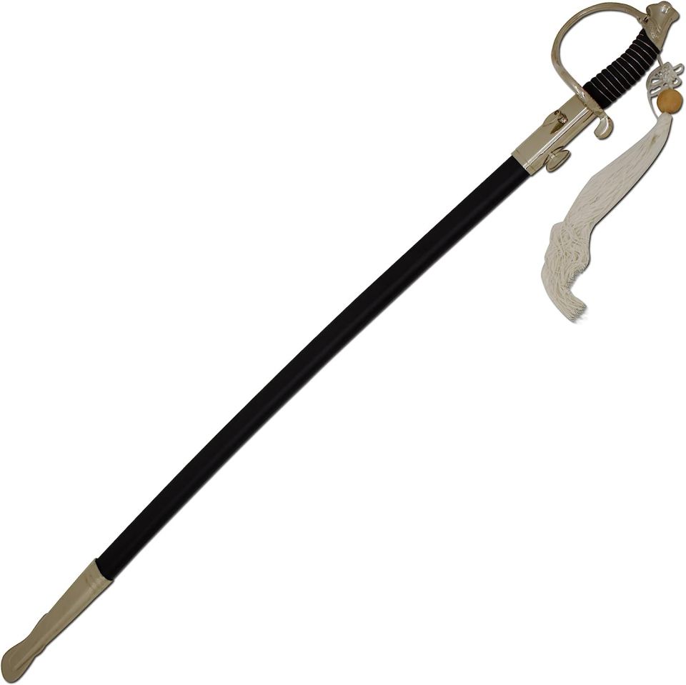 Medieval Warrior C.S.A Cavalry Civil War Officer Sword CSA Etching Blade
