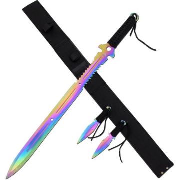 Turkey Creek Trading Company Inc.: Snake Eye Tactical Ninja Sword and  Kunai/Throwing Knife Set