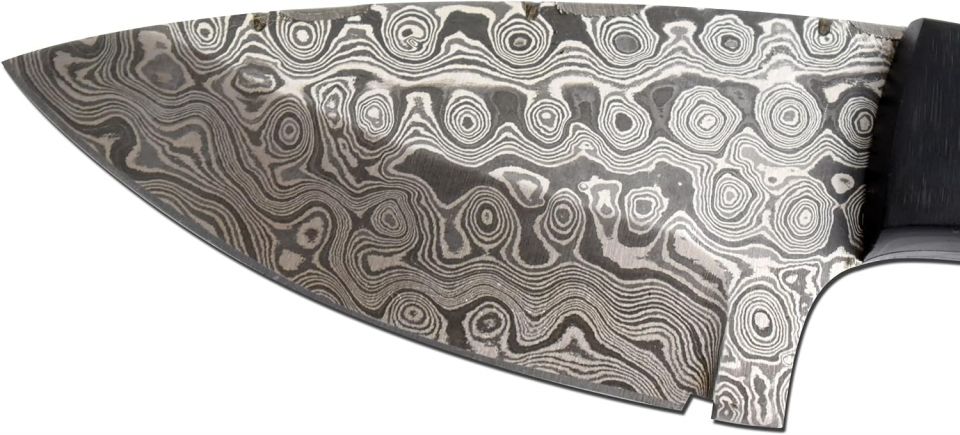 Wild Turkey Handmade Full Tang Real Damascus Steel Blade Skinner