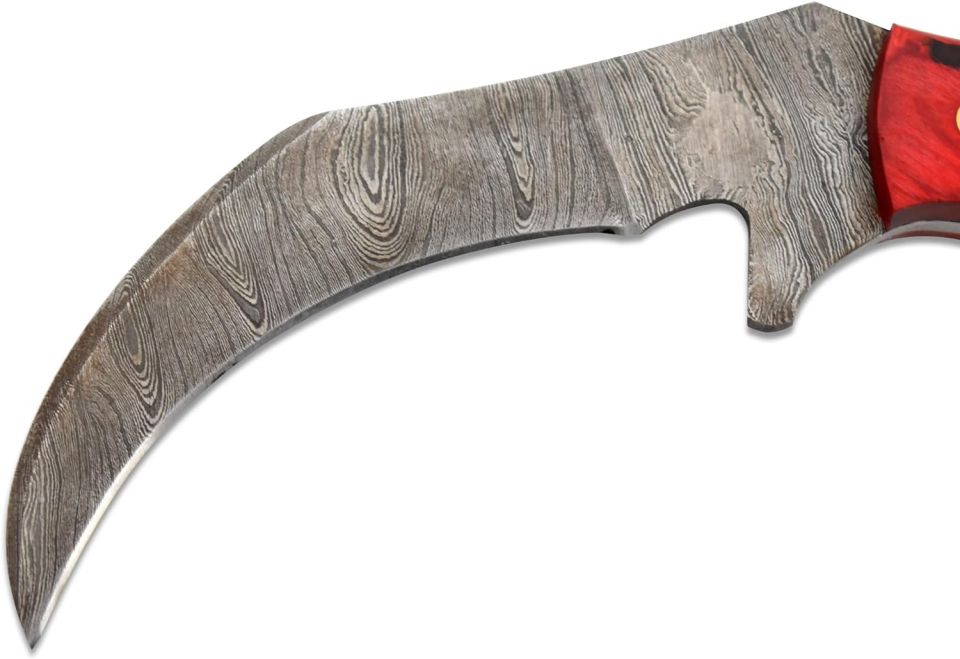 Old Ram Handmade Real Damascus Karambit Knife Collection
