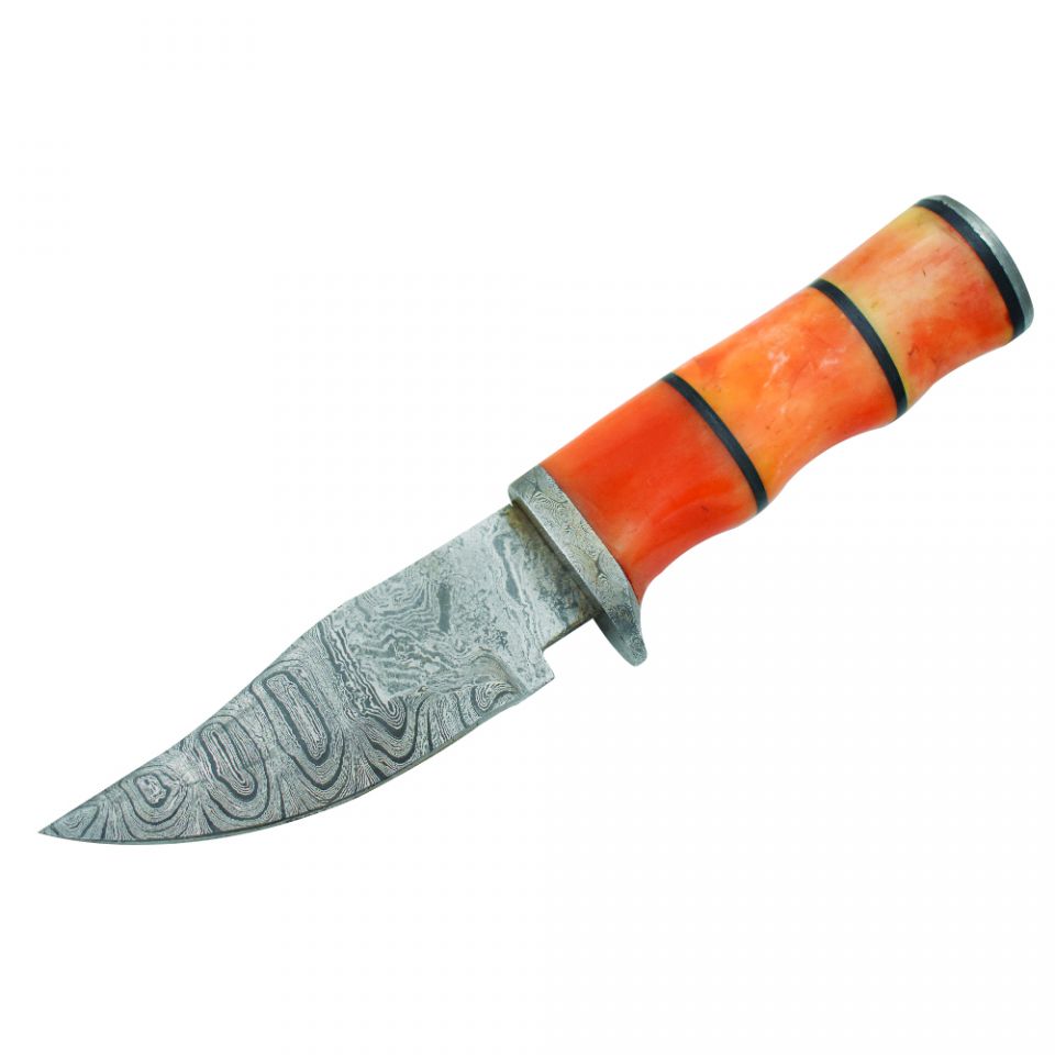 Old Ram Handmade Custom Damascus Steel Hunting Knife