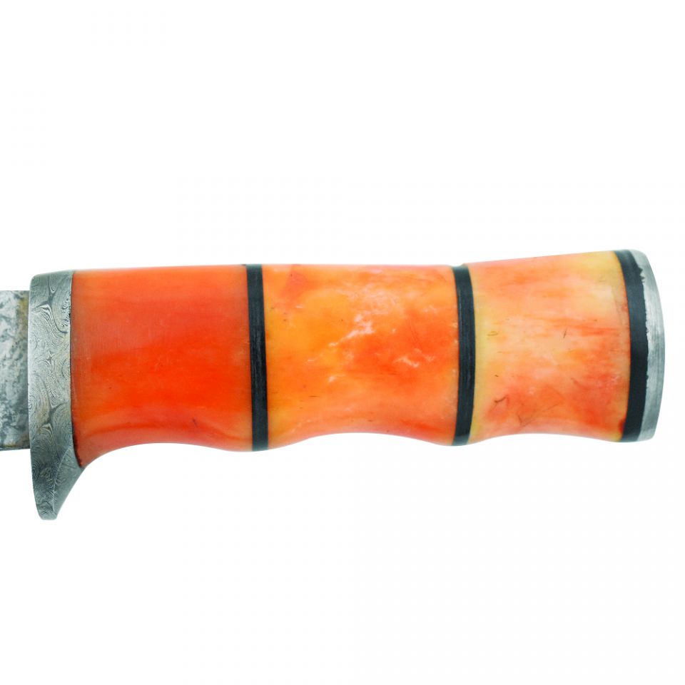 Old Ram Handmade Custom Damascus Steel Hunting Knife