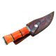 Old Ram Handmade Custom Damascus Steel Hunting Knife