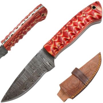 Old Ram Handmade Full Tang Damascus Steel Blade Hunting Knife