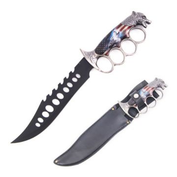 Snake Eye Tactical Fantasy Fixed Blade Knuckle Handle Knife