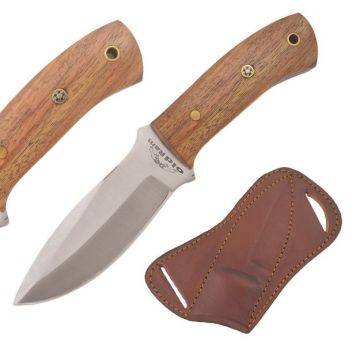 Old Ram Handmade Fixed Blade Skinning Knife With Saddle Sheath