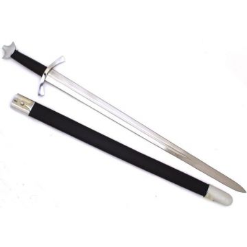 The Norman Sword & Scabbard Full Tang Tempered Battle Ready Fully