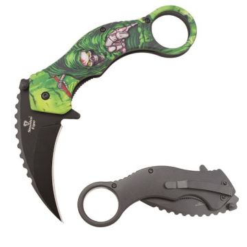 Snake Eye Tactical P14 Karambit Style Spring Assist Knife