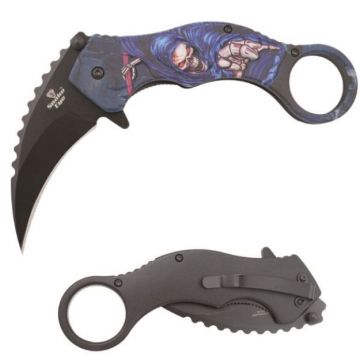 Snake Eye Tactical P5 Karambit Style Spring Assist Knife