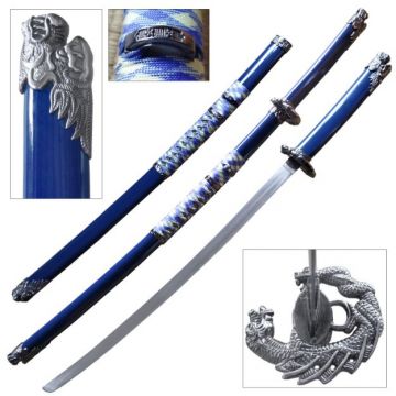 Snake Eye Tactical Blue Samurai Katana Sword SE-85BL
