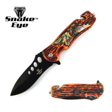 Snake Eye Tactical WildLife Collection Spring Assist Knife 4.75"