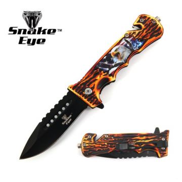 Snake Eye Tactical Wildlife Collection Spring Assist Knife SE-1084-3