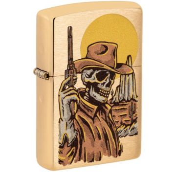 Zippo Wild West Skeleton Design Lighter