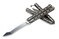 Benchmade 67 Tanto Recurve Balisong Butterfly Knife