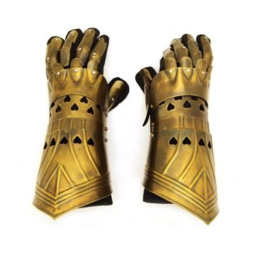Medieval Warrior Brand Metal Gothic Knight Style Gauntlets