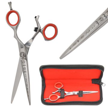 Laila's Professional Barber Scissor Silver Finish (L-513SS-6.5")