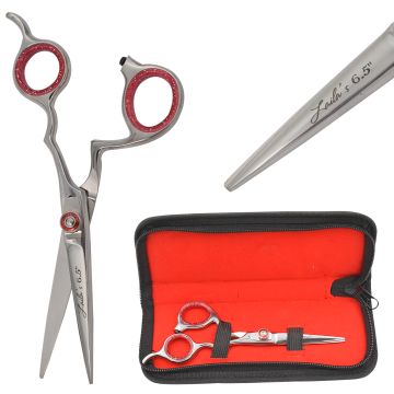 Laila's Professional Barber Scissor Silver Finish (L-506SS-6.5")
