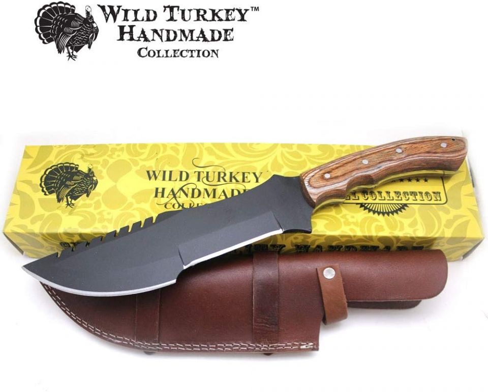 Wild Turkey Handmade 15-Inches Fixed Blade BK Tracker Knife