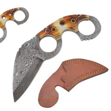 Old Ram Handmade Real Damascus Karambit Knife (OR-534)