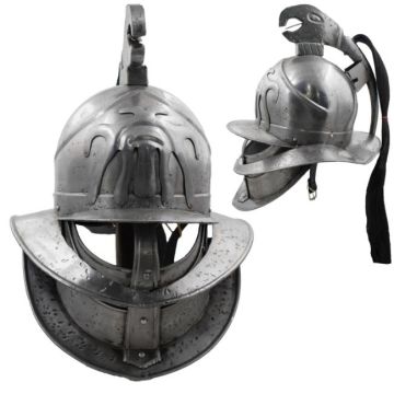 Medieval Warrior Spartacus Gladiator Helmet With Stand