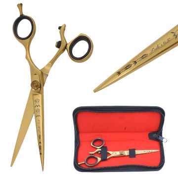 Laila's Professional Barber Scissor Gold Finish (L-513GD-6.5")