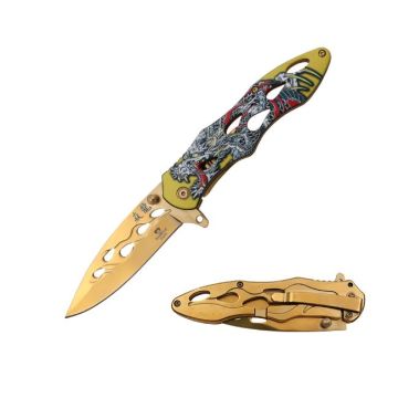 Snake Eye Tactical Spring Assist knife BW-0105GD
