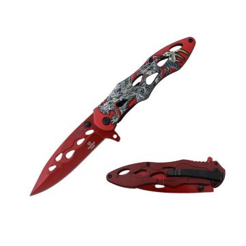 Snake Eye Tactical Spring Assist knife BW-0105RD
