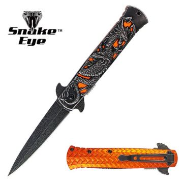 Dark Fantasy Blades Dragon Style Spring Assist Knife DF-0164RG
