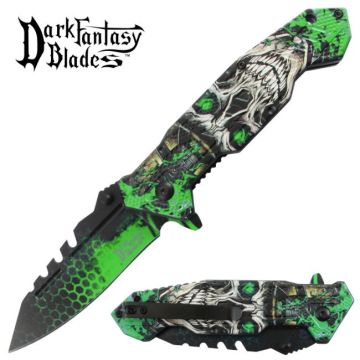 Dark Fantasy Blade Spring Assist Knife DF-028GND