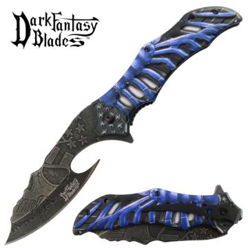 Dark Fantasy Blades Spring Assist Knife DF-077BL